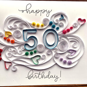 Numbered Birthday Card